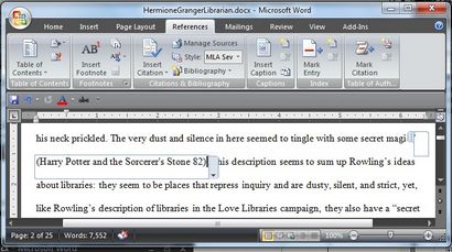 En utilisant Microsoft Word pour créer des références et Bibliographies0 Olson Library