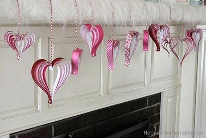 Valentine - s Craft Comment faire Paper Hearts - Hoosier maison