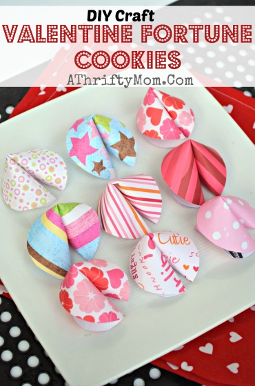 Valentines Glückskekse DIY Handwerk - A Thrifty Mom - Rezepte, Basteln, DIY und mehr
