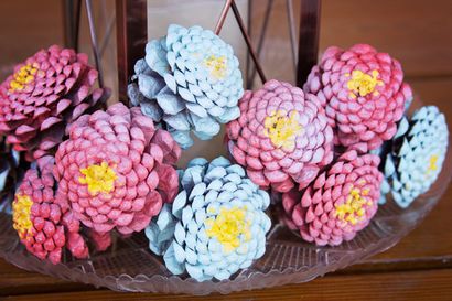 Valu Baumärkten DIY Pine Cone Zinnia Blumen - Valu Baumärkten