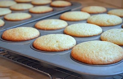 Vanille babeurre Petits gâteaux avec fromage à la crème Glaçage - Once Upon un chef