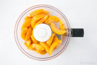 Couche Peach Vanilla Cake - Peaches - Gâteau à la crème