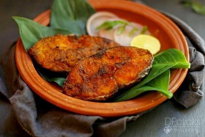 Vanjaram Fish Fry, Seer Fish Fry, King Fish Fry, Fish South Indian Fry recette, vous pouvez faire cuire trop