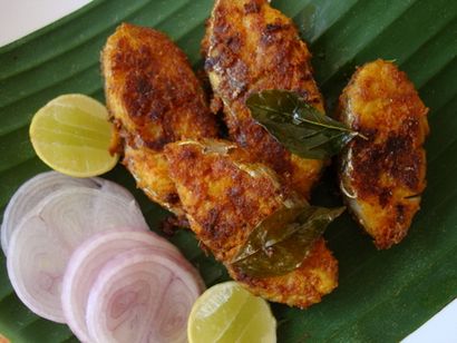 Vanjaram Vepudu ~ Einfache Fischbraten - Indische Lebensmittel Rezepte - Essen und Kochen Blog