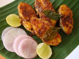 Vanjaram Vepudu ~ simple de rôti de poisson - Recettes de cuisine indienne - Alimentation et Blog de cuisine