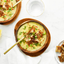 Le brocoli végétaliens et soupe au fromage - Oh Elle rougeoie