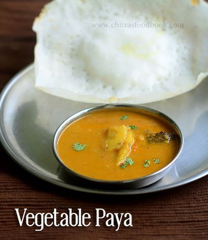 Gemüse Paya Rezept - Beilage für Appam, Idiyappam, Chitra s Food-Buch