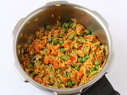 Légumes Pulao Recette - Riz faire le meilleur légumes mixte indienne Pulav
