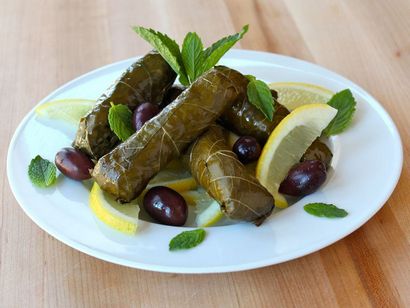 feuilles de vigne farcies végétariennes