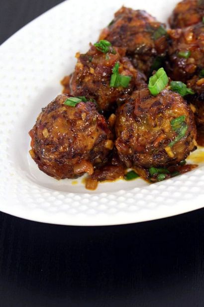 Veg Manchurian trocken Rezept (Wie trocken veg manchurian Rezept zu machen)