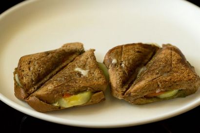 Veg pain grillé recette sandwich, comment faire sandwich pain grillé aux légumes bombay