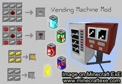 Distributeur automatique Mod pour Minecraft