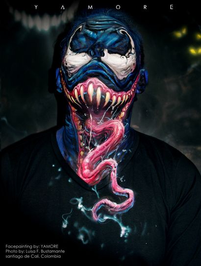 Venom body paint Archives - I Love Body Art