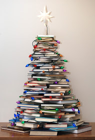 Joyeux Vintage Syle Comment faire un arbre de Noël avec les livres