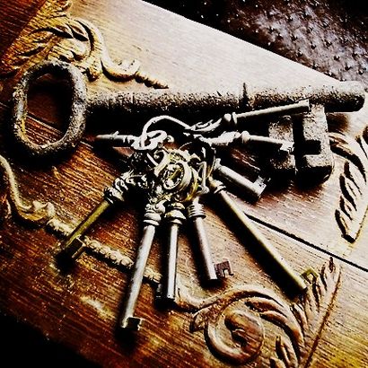 Vintage Bijoux Skeleton-clés pour les amateurs de maison - Accroché sur Maisons