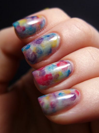 Aquarelle Nails, Chalkboard Nails, Blog Nail Art