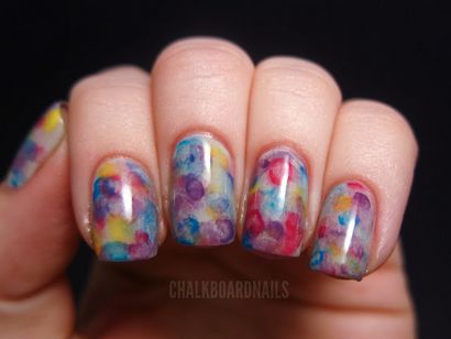 Aquarelle Nails, Chalkboard Nails, Blog Nail Art