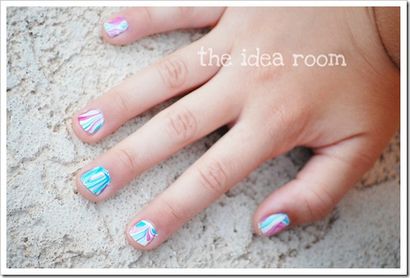 Wasser Marmor Nagellack - The Room Idea