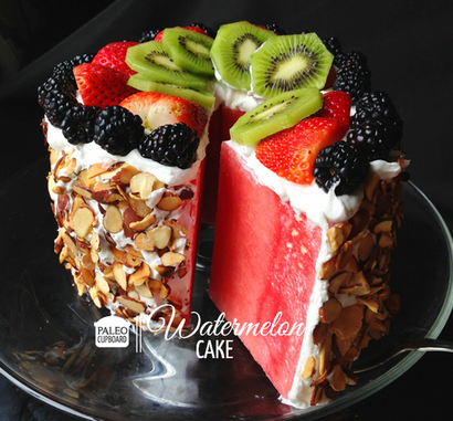 Watermelon-Kuchen-Rezept - Paleo Schrank