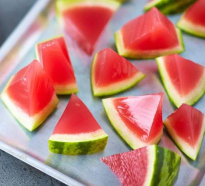 Wassermelone Wodka-Gelee Schüsse Rezept, BBC Good Food