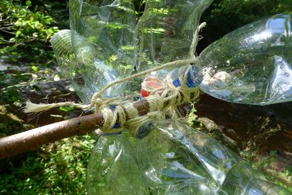 Wasserrad aus Plastikflaschen 4 Stufen (mit Bildern)