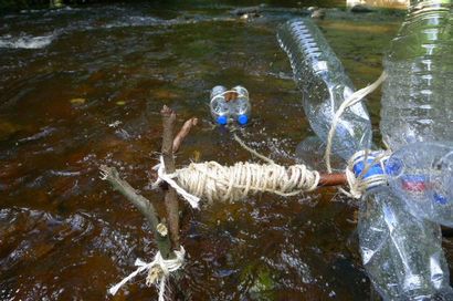 Wasserrad aus Plastikflaschen 4 Stufen (mit Bildern)