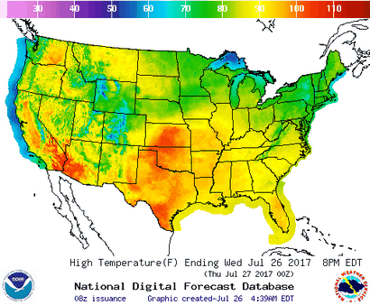Carte météo - États-Unis Cartes météo Prévisions