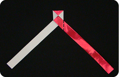 Marquer tissé (Fold bande droite) tissé Bookmark