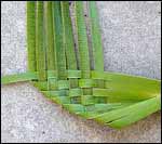 Le tissage d'une fleur de lin