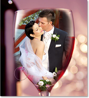 Couple de mariage en verre de vin - Tutorial Photoshop (couple) Couple de mariage en verre de vin - Tutorial Photoshop