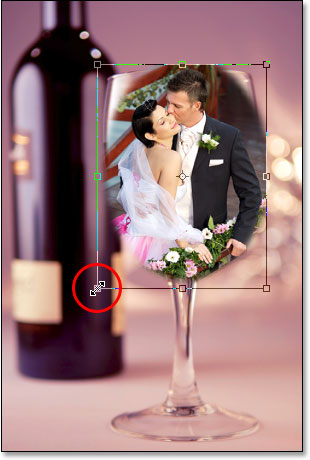 Couple de mariage en verre de vin - Tutoriel Photoshop (verre) Couple de mariage en verre de vin - Tutorial Photoshop