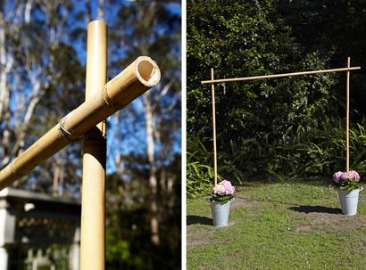 Hochzeit DIY Bauen Sie ein Blumenhoch Bogen