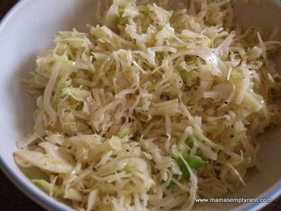 Qu'est-ce que - de Cookin - Sauté Angel Hair Cole Slaw, Mama - vide Nest (comment faire ange salade de chou-cheveux) Qu'est-ce que - de Cookin - Sauté Angel Hair Cole Slaw, Mama - Empty Nest