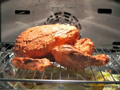Toute la recette de poulet rôti, Comment faire entier rôti poulet tandoori au four, épicé-Aroma