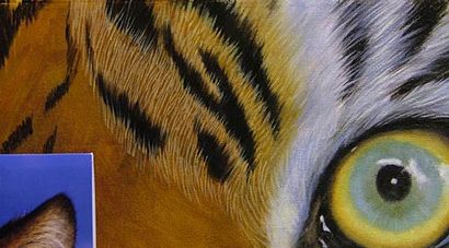 Wildlife Maltechniken - Tiger-Augen-Ölgemälde Demo