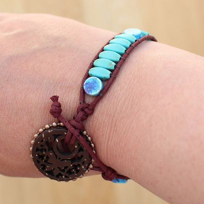 Wrap Bracelet Tutoriel en utilisant des perles Blueberry Cove, moi Craft Bonne Wrap Tutoriel Bracelet aide