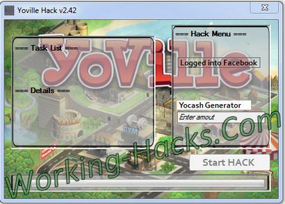 Yoville Hack - travail Hacks, gratuit Hacks, jeu Facebook Hacks, Cheat Codes