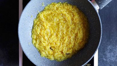 Zarda recette pulao, comment faire zarda pulao, meethe recette chawal