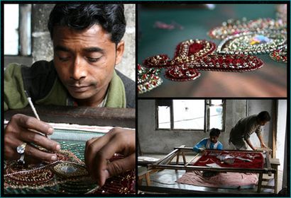Zardozi Broderie traditionnelle broderie de Lucknow, Utsavpedia (broderie) Zardozi Broderie traditionnelle broderie de Lucknow, Utsavpedia