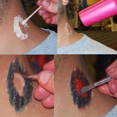 Zombie Make-up Anweisungen und Foto-Tutorial