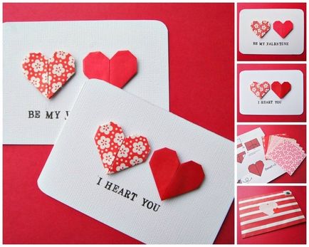 10. Ötletek Valentin kezét, hogyan lehet egy kártya Valentin-napra