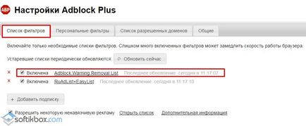 Adblok a Yandex Browser