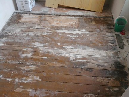 A fedett, fából készült padló egy lakásban, vagy házban olaj, lakk, viasz vagy festék