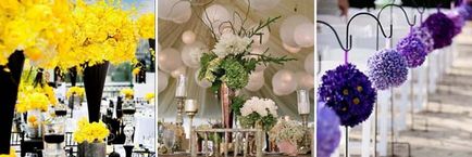 A dekoráció az esküvői terem, akár egyedül, díszítik az esküvői terem