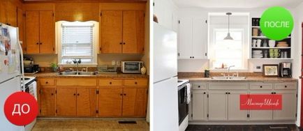 Fa konyha homlokzatok fotó és videó utasításokat a helyreállítás konyha fronton