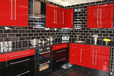 Tervezés piros konyha 33 ragyogó ötletek és képek a belső terek, bútorok, lakberendezési tárgyak