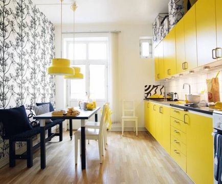 A design a falak a konyhában színes, fotó, ötletek