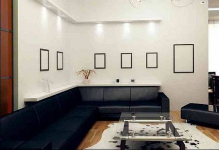 A design a falak a nappaliban - 35 képek, fali dekoráció