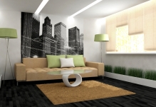A design a falak a nappaliban kép belső csinálni, akcentus vagy sötét, üres kő, festi