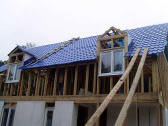 Photo jelentést az építkezés egy keret ház fotó